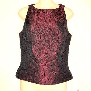 Carmen Marc Valvo women’s size 6 beaded evening top